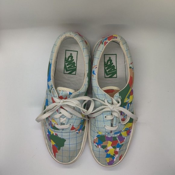 Vans Era X Save Our Planet World Map Men Sz 6 Women 7.5 Skate Shoe Sneaker READ - Picture 2 of 6